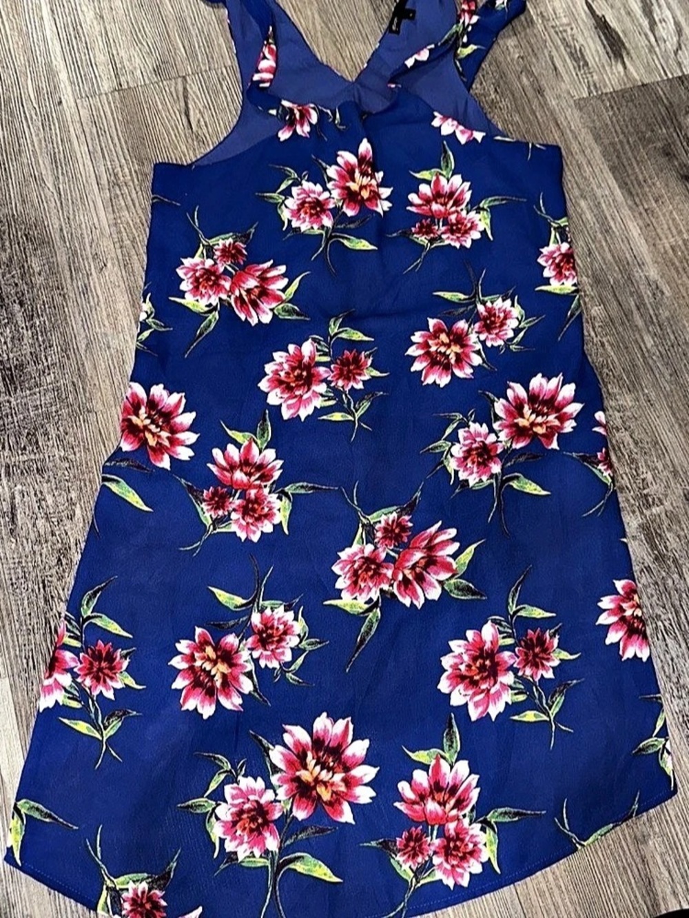 Baltic Born Floral Mini Dress in Blue & Pink Size Large
